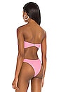 view 4 of 6 The Knot Bandeau Bikini Top in Crinkle Pink