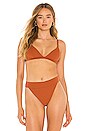 view 1 of 4 Contour Bikini Top in Rust