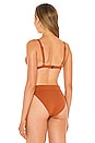 view 3 of 4 Contour Bikini Top in Rust