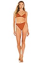 view 4 of 4 Contour Bikini Top in Rust