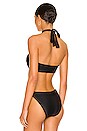 view 3 of 4 The Cross Over Bikini Top in Black