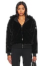 view 2 of 5 Faux Fur Bomber Jacket in Jet Black