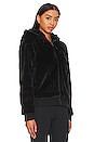 view 3 of 5 Faux Fur Bomber Jacket in Jet Black