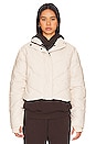 view 2 of 5 Faux Leather Puffer Jacket in Cream