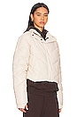 view 3 of 5 Faux Leather Puffer Jacket in Cream