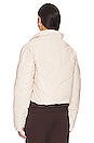 view 4 of 5 Faux Leather Puffer Jacket in Cream