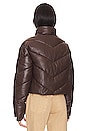 view 4 of 5 Faux Leather Puffer Jacket in Java