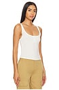 view 2 of 4 Rib Lounge Tank Top in Off White