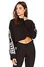 view 1 of 4 Logo Crop Sweatshirt in Black
