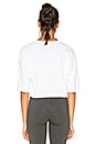 view 3 of 4 Logo Cropped Tee in White & Black