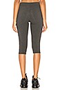 view 3 of 4 LEGGINGS CROPPED CASUAL in Grey & Black Logo