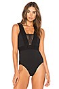 view 2 of 5 Deep V Bodysuit in Black
