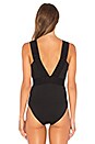 view 4 of 5 Deep V Bodysuit in Black