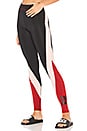 view 1 of 4 Legging con bloques de color in Chilli Red & Black