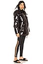 view 2 of 3 Vinyl Puffer Jacket in Black