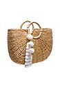 view 3 of 5 Large Basket Tote in White