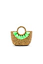view 1 of 4 Basket Mini 7 Tassel in Lime