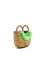 view 3 of 4 Basket Mini 7 Tassel in Lime