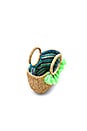 view 4 of 4 Basket Mini 7 Tassel in Lime