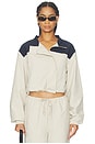view 2 of 5 Cropped Windbreaker in Beige
