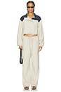 view 5 of 5 Cropped Windbreaker in Beige
