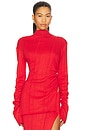 view 2 of 5 Long Sleeve Top in Red