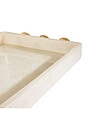 view 3 of 4 BANDEJA FONTANA TRAY in White & Brass