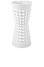 view 1 of 1 Charade Studded Taper Vase in White