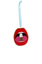 view 1 of 3 Happy Pill Ornament in Red