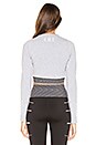 view 3 of 4 X Rocky Barnes Hollywood Crop Top in Grey Marle