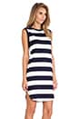 view 2 of 5 JAGGER Explorer Midi Dress in Navy & White Stripe
