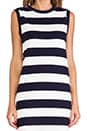 view 5 of 5 JAGGER Explorer Midi Dress in Navy & White Stripe