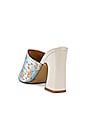 view 3 of 5 Crescent Brocade Mule Heel in Cornflower