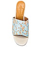view 4 of 5 Crescent Brocade Mule Heel in Cornflower