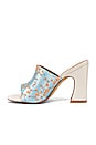 view 5 of 5 Crescent Brocade Mule Heel in Cornflower