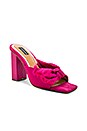 view 2 of 5 MULE EN SATIN KNOT in Magenta