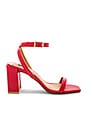 view 1 of 5 Squared Block Heel in Red