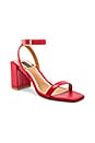 view 2 of 5 Squared Block Heel in Red