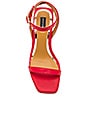view 4 of 5 Squared Block Heel in Red