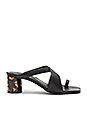 view 1 of 5 Tortoise Heel Sandal in Black