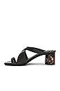 view 5 of 5 Tortoise Heel Sandal in Black