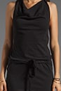 view 5 of 5 Sanded Jersey Racerback Dress in Black