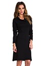 view 3 of 6 Funnel Neck Dress in Black