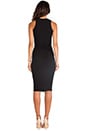 view 3 of 4 Skinny Tucked Tank Dress in Black