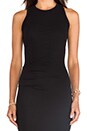 view 4 of 4 Skinny Tucked Tank Dress in Black