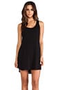 view 1 of 5 A-Line Chiffon Tank Dress in Black