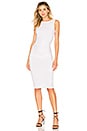 James Perse Open Back Skinny Dress In White Revolve