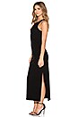 view 3 of 4 Sleeveless Side Split Dress in Black