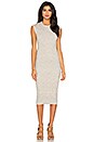 view 1 of 4 Ribbed Cap Sleeve Dress in Heather Grey