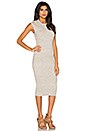 view 2 of 4 Ribbed Cap Sleeve Dress in Heather Grey